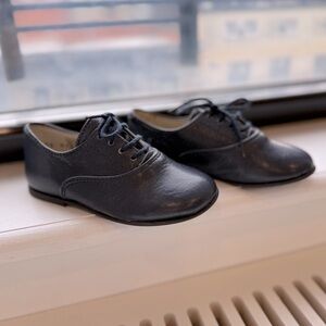 Papouelli London Navy Inglesitos, sz 7 toddler